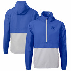 Kansas City Royals Cutter & Buck Charter Eco Recycled Half-Zip Anorak Jacket Lifestyle