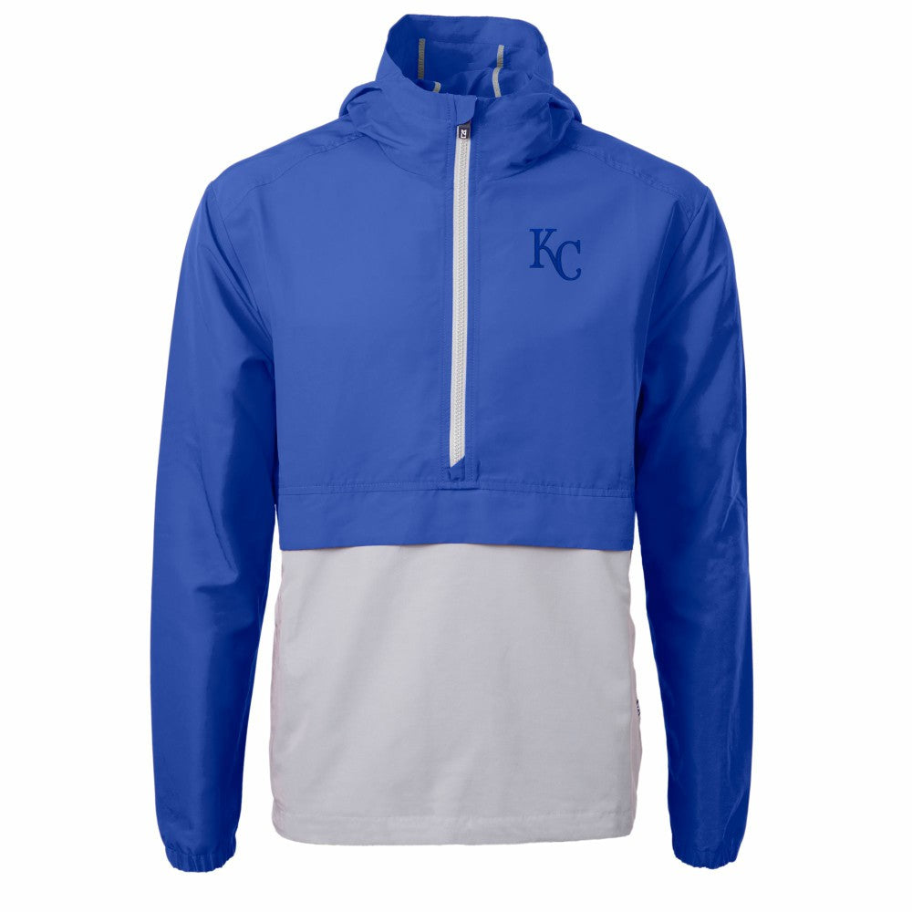 Kansas City Royals Cutter & Buck Charter Eco Recycled Half-Zip Anorak Jacket Lifestyle