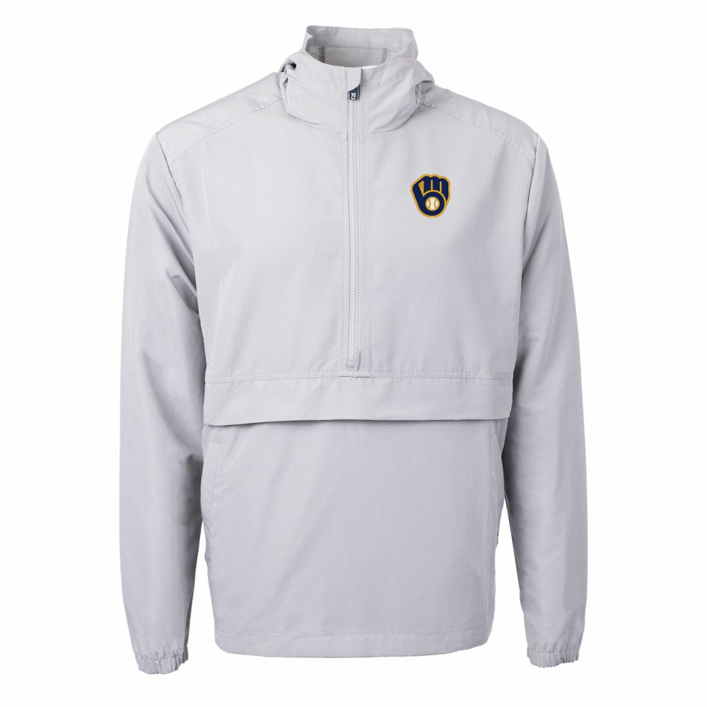Milwaukee Brewers Cutter & Buck Charter Eco Recycled Half-Zip Anorak Jacket discount