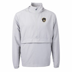 Milwaukee Brewers Cutter & Buck Charter Eco Recycled Half-Zip Anorak Jacket discount