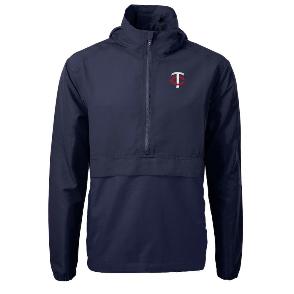 Minnesota Twins Cutter & Buck Charter Eco Recycled Half-Zip Anorak Jacket Online