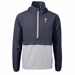 Minnesota Twins Cutter & Buck Charter Eco Recycled Half-Zip Anorak Jacket discount