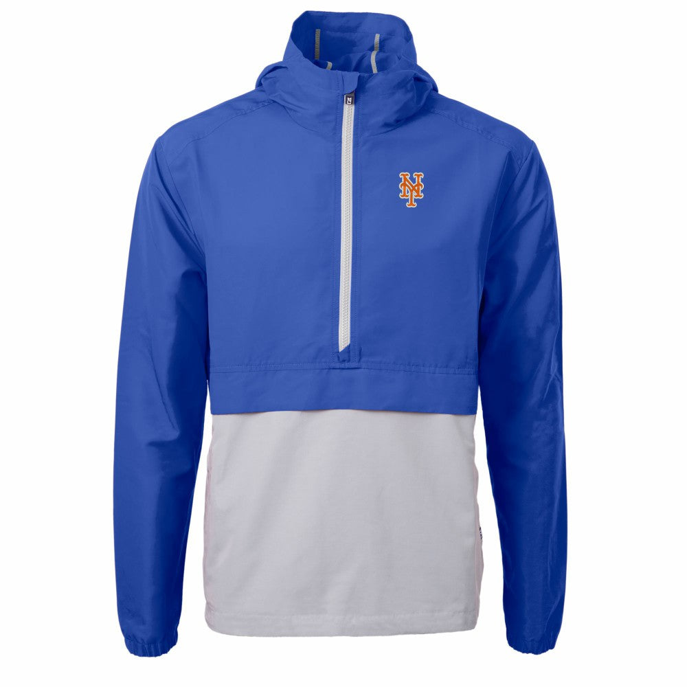New York Mets Cutter & Buck Charter Eco Recycled Half-Zip Anorak Jacket for sale