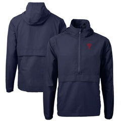 Philadelphia Phillies Cutter & Buck Charter Eco Recycled Half-Zip Anorak Jacket Online