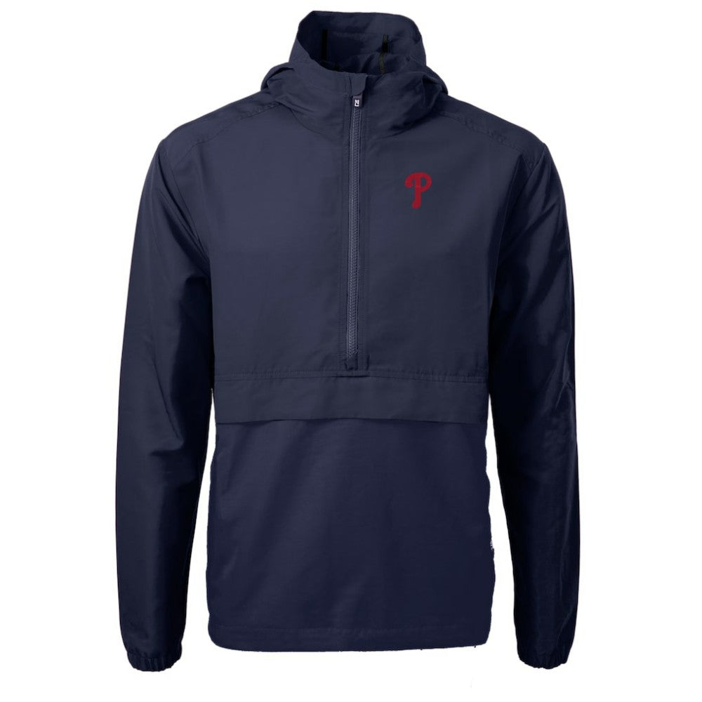 Philadelphia Phillies Cutter & Buck Charter Eco Recycled Half-Zip Anorak Jacket Online