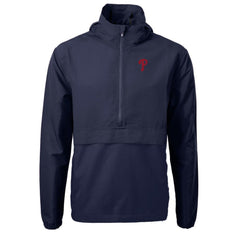 Philadelphia Phillies Cutter & Buck Charter Eco Recycled Half-Zip Anorak Jacket Online