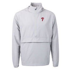 Philadelphia Phillies Cutter & Buck Charter Eco Recycled Half-Zip Anorak Jacket Lifestyle