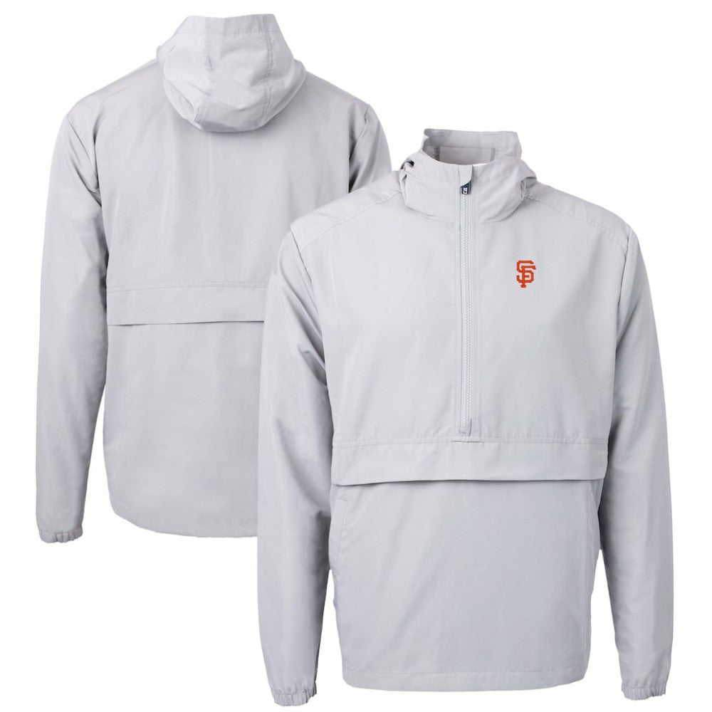 San Francisco Giants Cutter & Buck Charter Eco Recycled Half-Zip Anorak Jacket Clearance