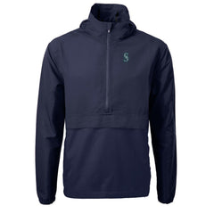 Seattle Mariners Cutter & Buck Charter Eco Recycled Half-Zip Anorak Jacket for sale