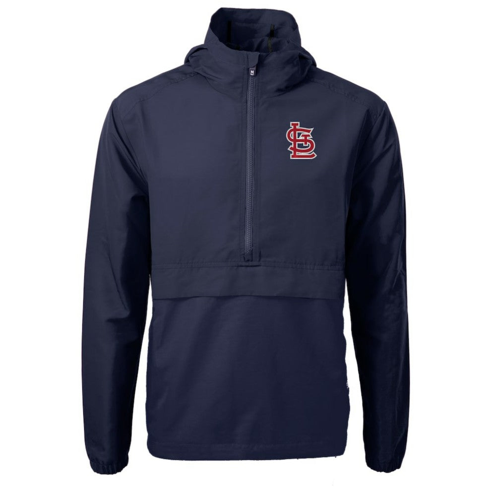 St. Louis Cardinals Cutter & Buck Charter Eco Recycled Half-Zip Anorak Jacket Clearance