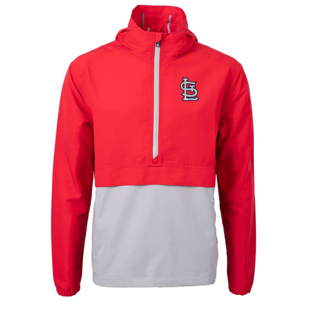 St. Louis Cardinals Cutter & Buck Charter Eco Recycled Half-Zip Anorak Jacket Clearance