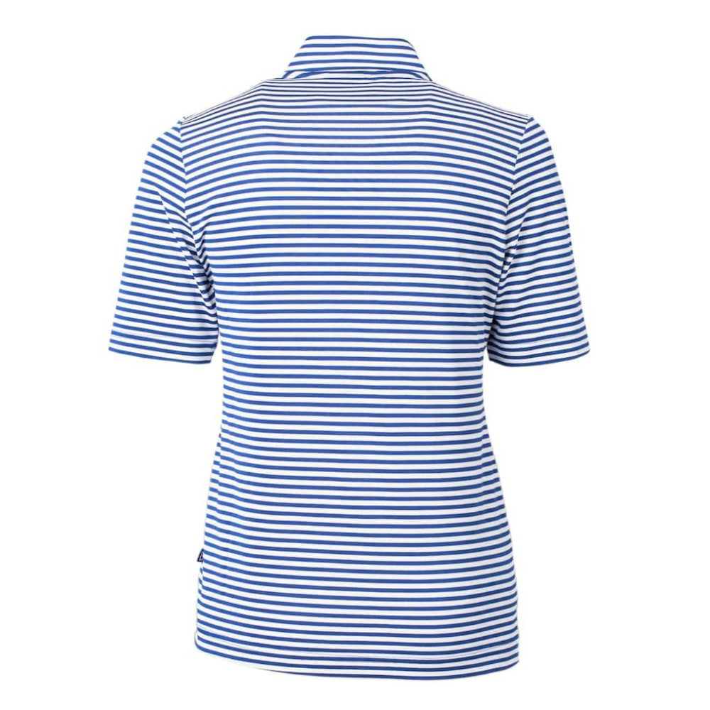 Chicago Cubs Cutter & Buck Women's Virtue Eco Pique Stripe Top Sale