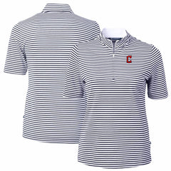 Cleveland Guardians Cutter & Buck Women's Virtue Eco Pique Stripe Top Online