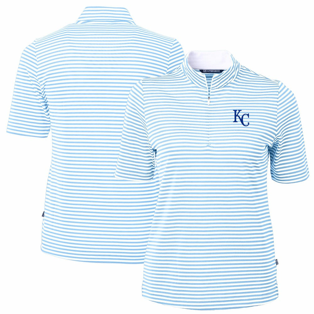 Kansas City Royals Cutter & Buck Women's Virtue Eco Pique Stripe Top Near Me