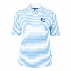 Kansas City Royals Cutter & Buck Women's Virtue Eco Pique Stripe Top Near Me