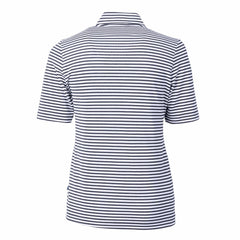 Milwaukee Brewers Cutter & Buck Women's Virtue Eco Pique Stripe Top Sale
