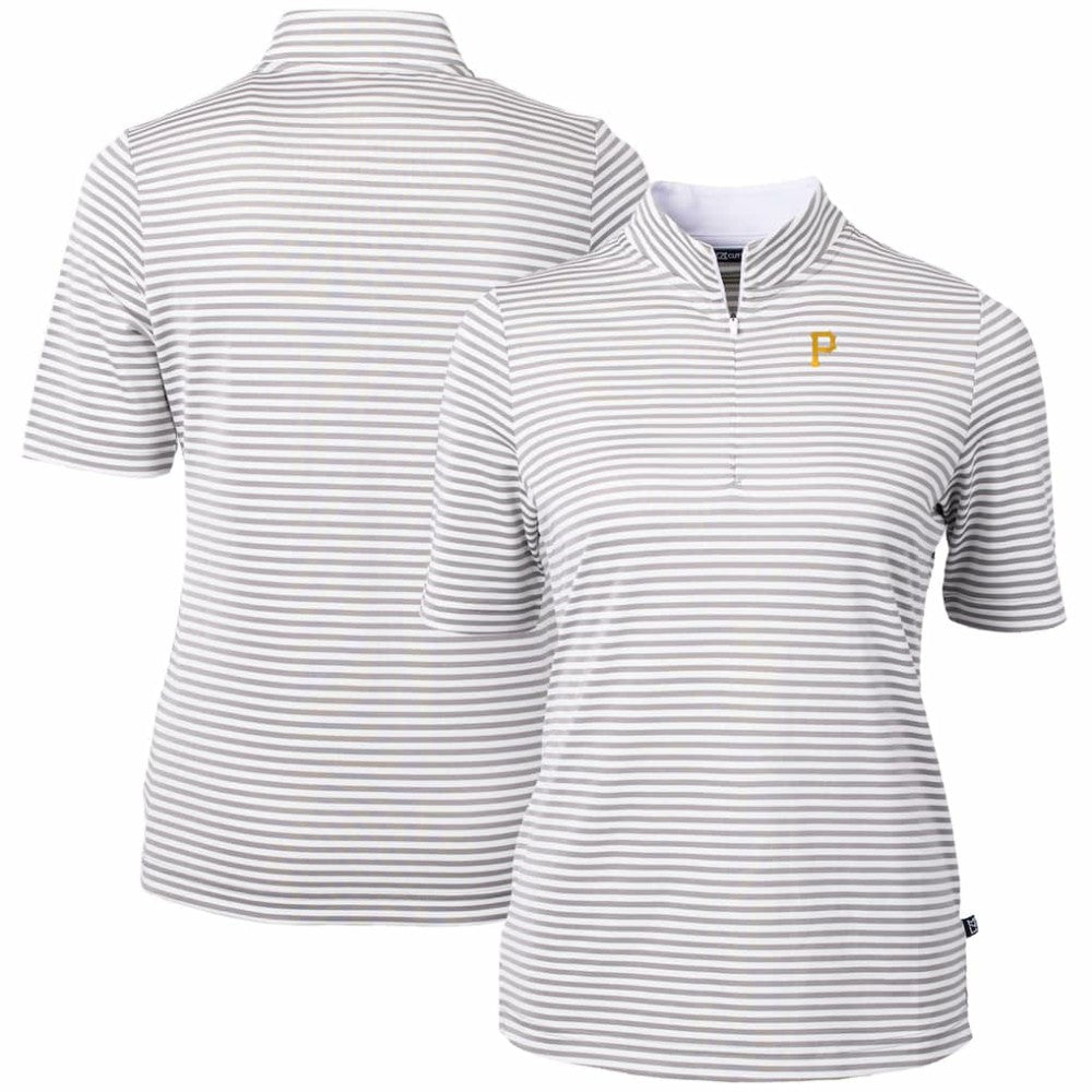 Pittsburgh Pirates Cutter & Buck Women's Virtue Eco Pique Stripe Top Near Me