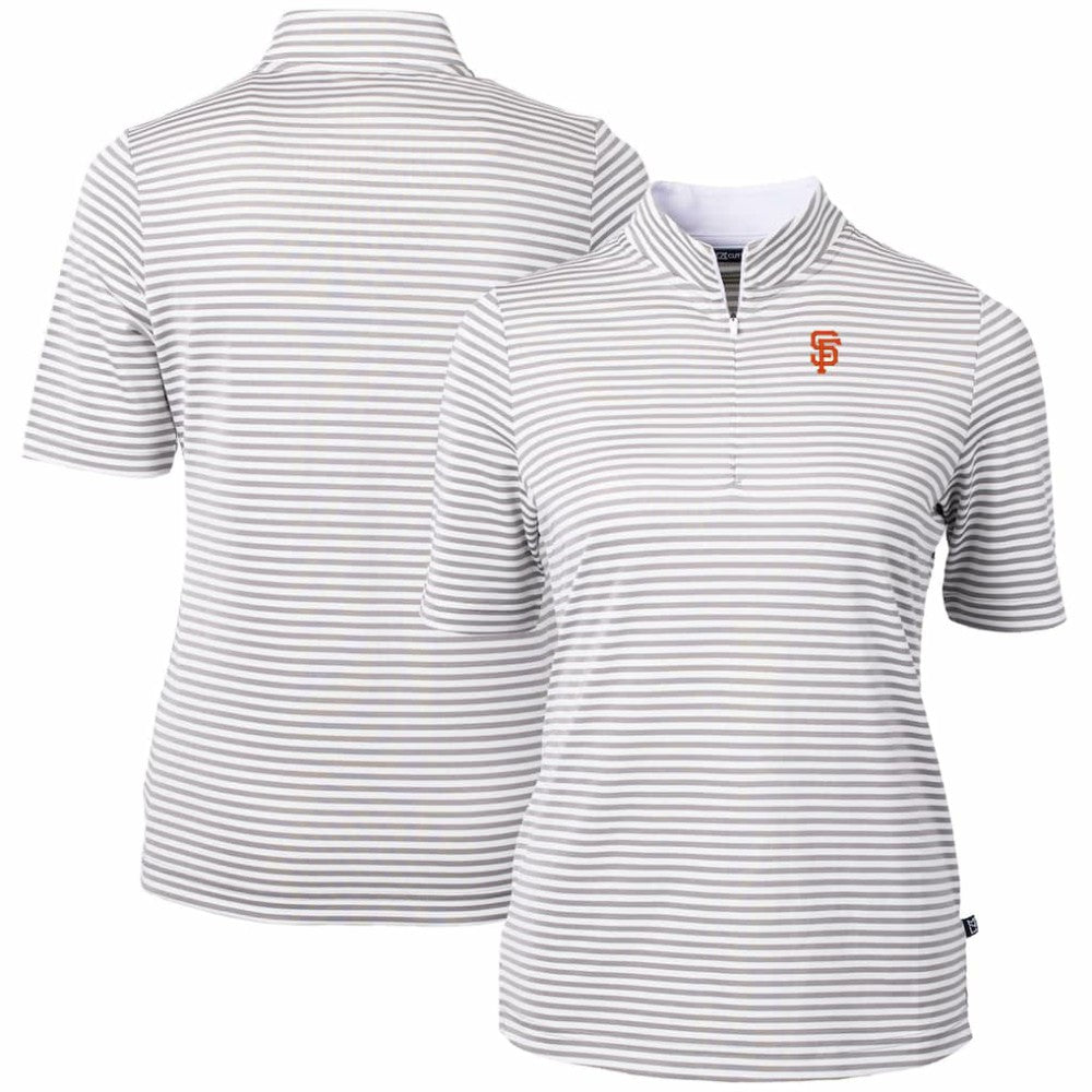 San Francisco Giants Cutter & Buck Women's Virtue Eco Pique Stripe Top discount
