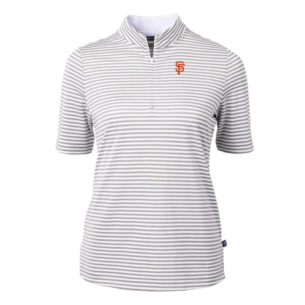 San Francisco Giants Cutter & Buck Women's Virtue Eco Pique Stripe Top discount