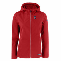 Cleveland Guardians Cutter & Buck Women's Evoke Eco Softshell Recycled Full-Zip Jacket On Sale