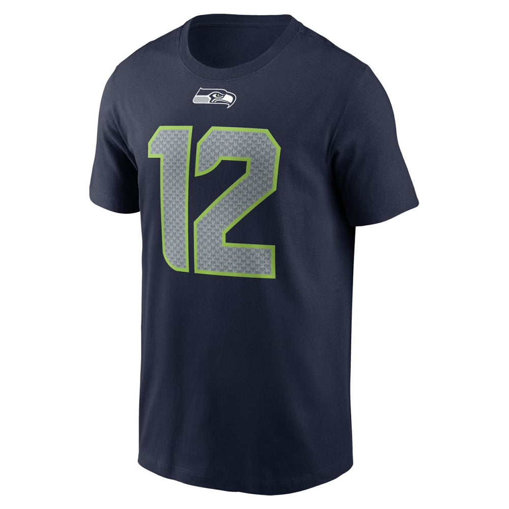 12s Seattle Seahawks Name & Number T-Shirt College Navy - Nike