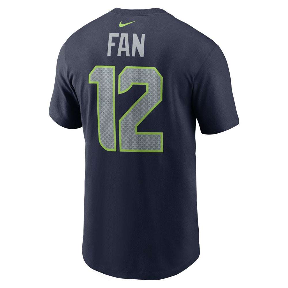 12s Seattle Seahawks Name & Number T-Shirt College Navy - Nike