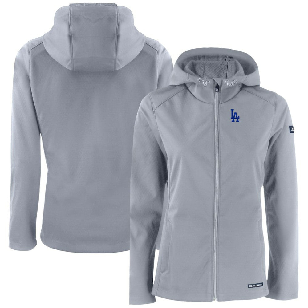Los Angeles Dodgers Cutter & Buck Women's Evoke Eco Softshell Recycled Full-Zip Jacket discount