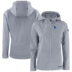 Los Angeles Dodgers Cutter & Buck Women's Evoke Eco Softshell Recycled Full-Zip Jacket discount