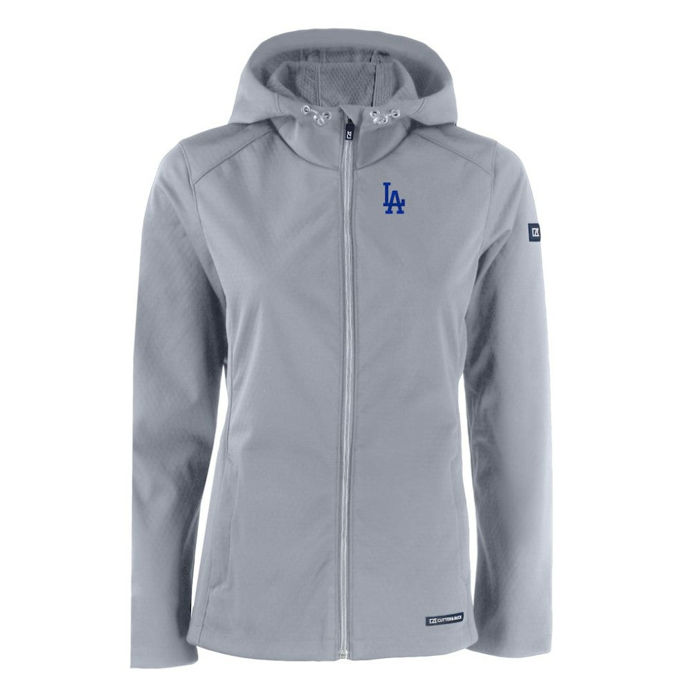 Los Angeles Dodgers Cutter & Buck Women's Evoke Eco Softshell Recycled Full-Zip Jacket discount