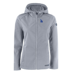 Los Angeles Dodgers Cutter & Buck Women's Evoke Eco Softshell Recycled Full-Zip Jacket discount