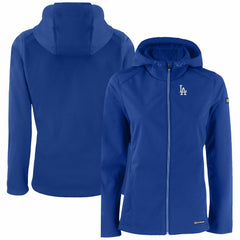 Los Angeles Dodgers Cutter & Buck Women's Evoke Eco Softshell Recycled Full-Zip Jacket On Sale