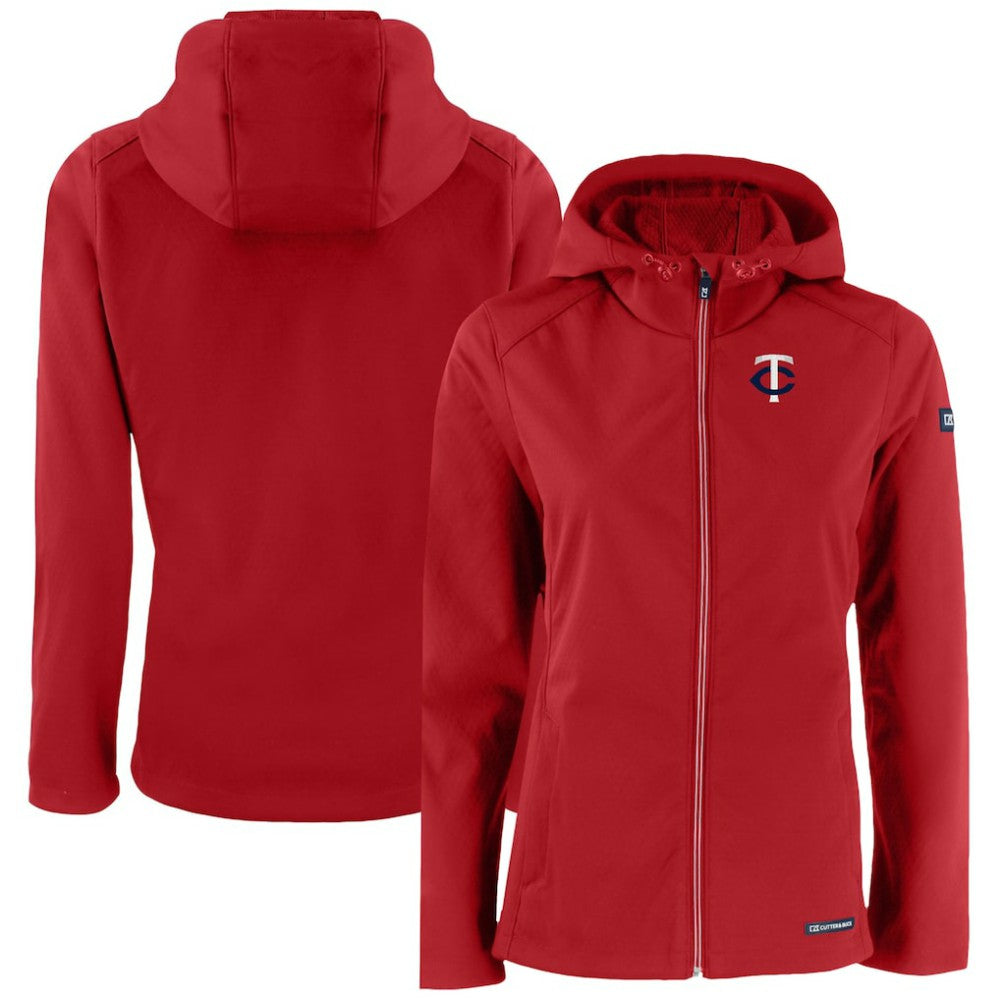 Minnesota Twins Cutter & Buck Women's Evoke Eco Softshell Recycled Full-Zip Jacket Online