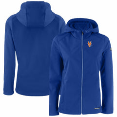 New York Mets Cutter & Buck Women's Evoke Eco Softshell Recycled Full-Zip Jacket Lifestyle