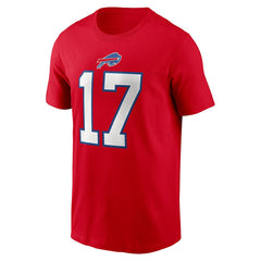 Josh Allen Buffalo Bills Player Name & Number T-Shirt Red - Nike