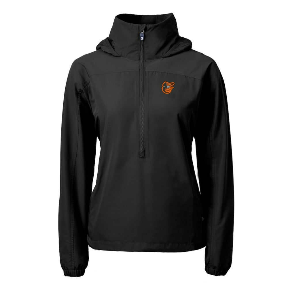 Baltimore Orioles Cutter & Buck Women's Charter Eco Recycled Half-Zip Anorak Jacket for sale