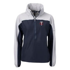 Minnesota Twins Cutter & Buck Women's Charter Eco Recycled Half-Zip Anorak Jacket Lifestyle