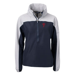 Philadelphia Phillies Cutter & Buck Women's Charter Eco Recycled Half-Zip Anorak Jacket Sale