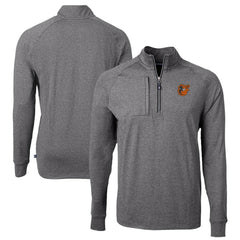 Baltimore Orioles Cutter & Buck Big & Tall Adapt Eco Knit Stretch Recycled Quarter-Zip Pullover Top Lifestyle