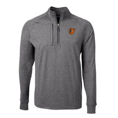 Baltimore Orioles Cutter & Buck Big & Tall Adapt Eco Knit Stretch Recycled Quarter-Zip Pullover Top Lifestyle