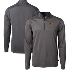 Baltimore Orioles Cutter & Buck Virtue Eco Pique Micro Stripe Big & Tall Recycled Quarter-Zip Pullover Top Near Me