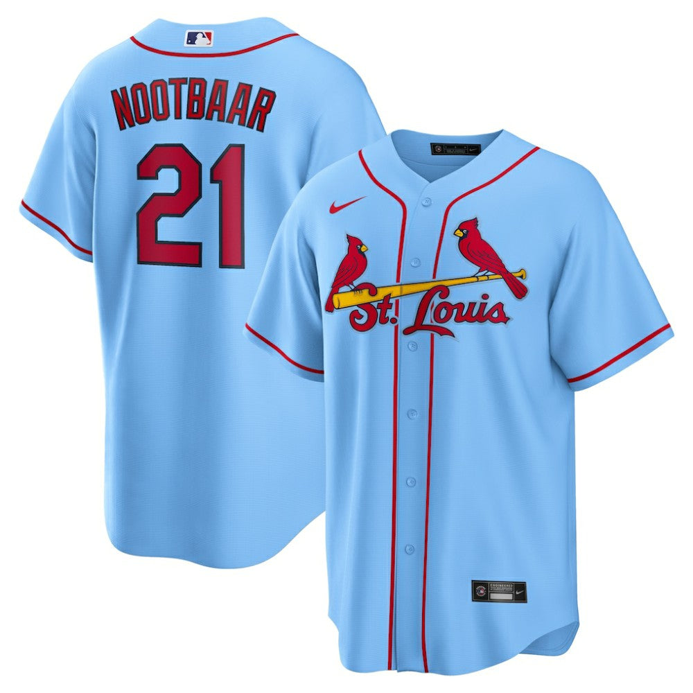 Lars Nootbaar St. Louis Cardinals Nike Alternate Replica Jersey - Light Blue | MLB Jerseys