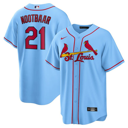 Lars Nootbaar St. Louis Cardinals Nike Alternate Replica Jersey - Light Blue | MLB Jerseys