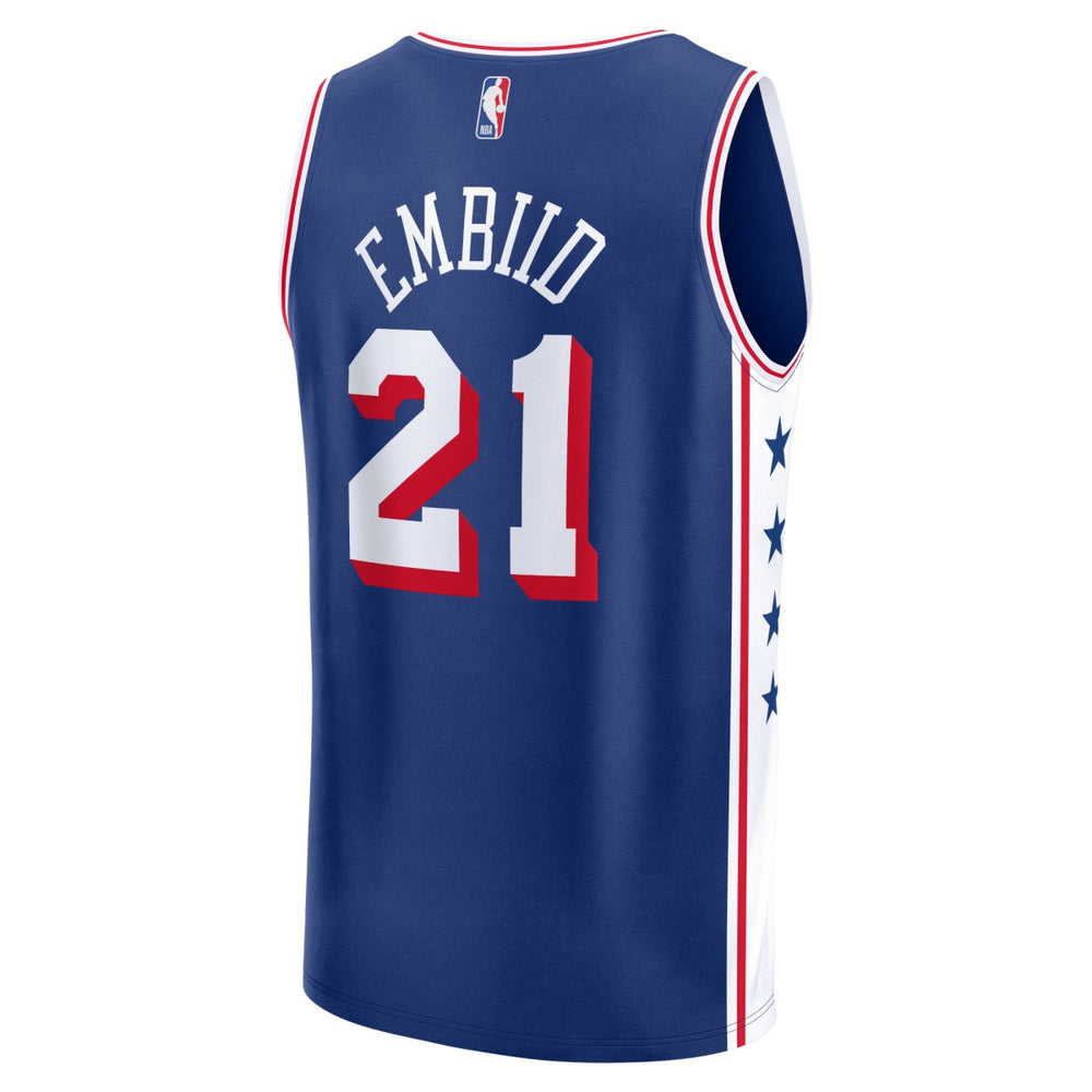 Fanatics - Joel Embiid Philadelphia 76ers Fast Break Replica Jersey - Icon Edition - Royal
