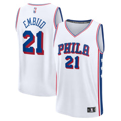 Fanatics - Joel Embiid Philadelphia 76ers Fast Break Replica Jersey - Association Edition - White