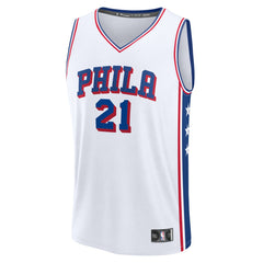 Fanatics - Joel Embiid Philadelphia 76ers Fast Break Replica Jersey - Association Edition - White