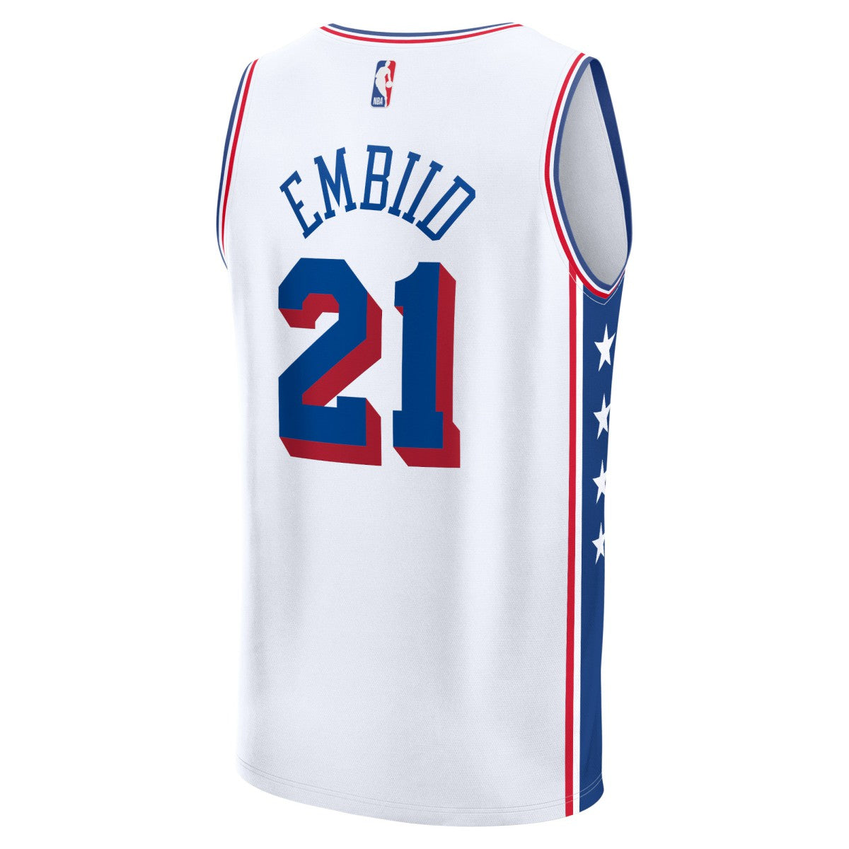 Fanatics - Joel Embiid Philadelphia 76ers Fast Break Replica Jersey - Association Edition - White