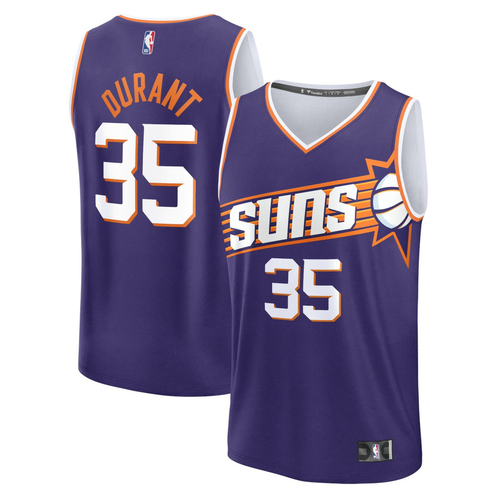 Fanatics - Kevin Durant Phoenix Suns Fast Break Replica Jersey - Icon Edition - Purple