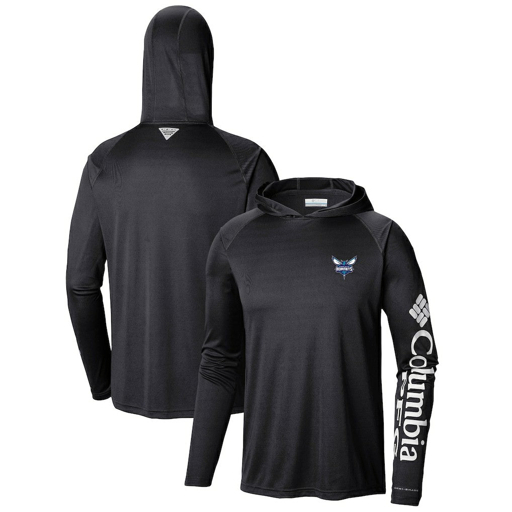 Columbia - Charlotte Hornets Terminal Tackle Long Sleeve Hoodie T-Shirt - Black