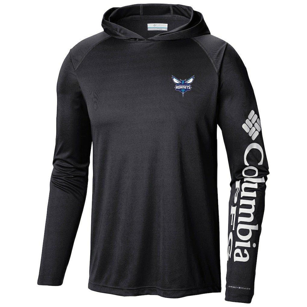 Columbia - Charlotte Hornets Terminal Tackle Long Sleeve Hoodie T-Shirt - Black