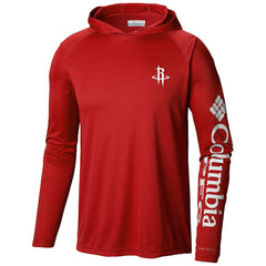 Columbia - Houston Rockets Terminal Tackle Long Sleeve Hoodie T-Shirt - Red